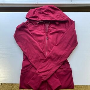Lululemon dance studio jacket, reversible, red, size 6
